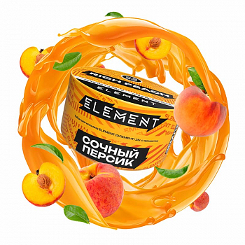 Табак Element Earth, 25гр "Rich Peach / Сочный персик"