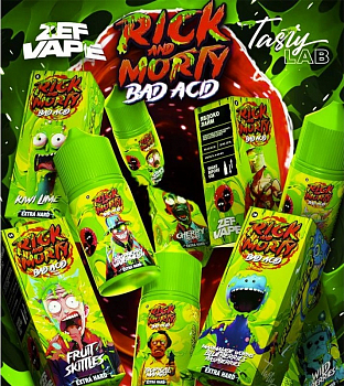 Купить Ар RICK and MORTY BAD ACID HARD "Киви лайм" 30-20 Ар RICK and MORTY BAD ACID HARD "Киви лайм" 30-20