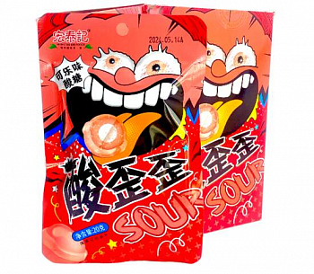 Кислые конфеты "SUPER CANDY" Кола 29гр 1шт/20уп